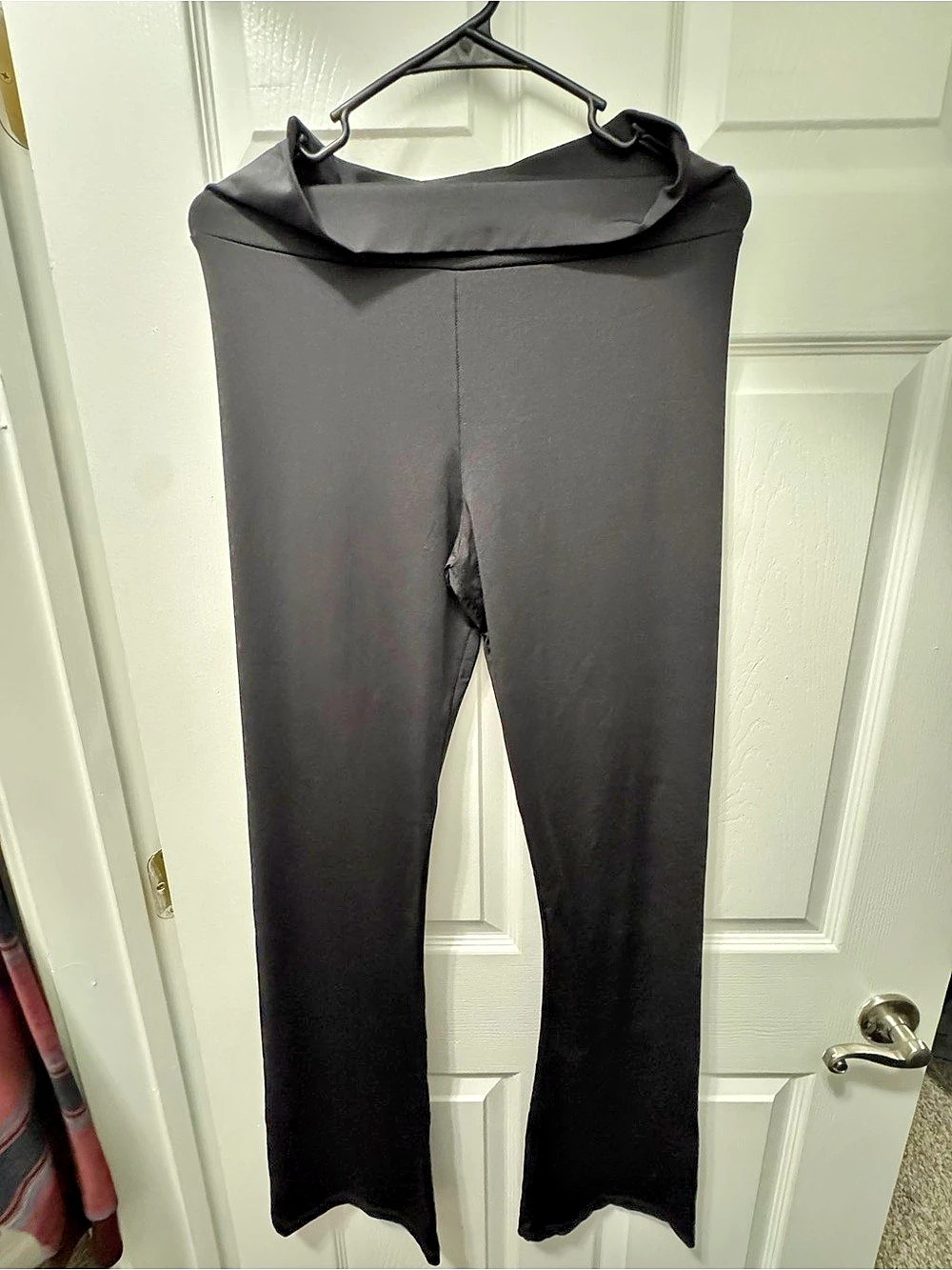 Love Tree High Waist Seamless Flare Leggings Black